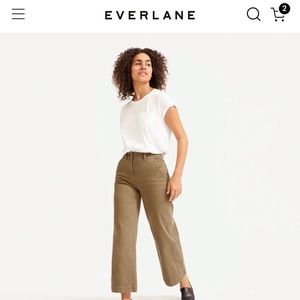 Everlane Wide Leg Crop Pants